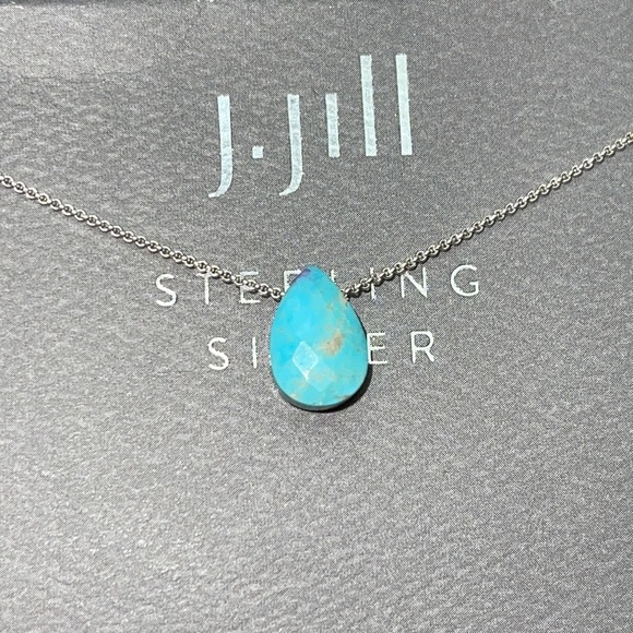 J. Jill Jewelry - J. Jill Turquoise Sterling Silver Necklace NWT